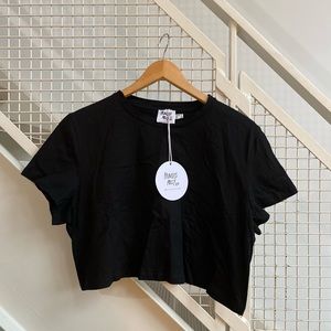 Black Princess Polly Crop Top